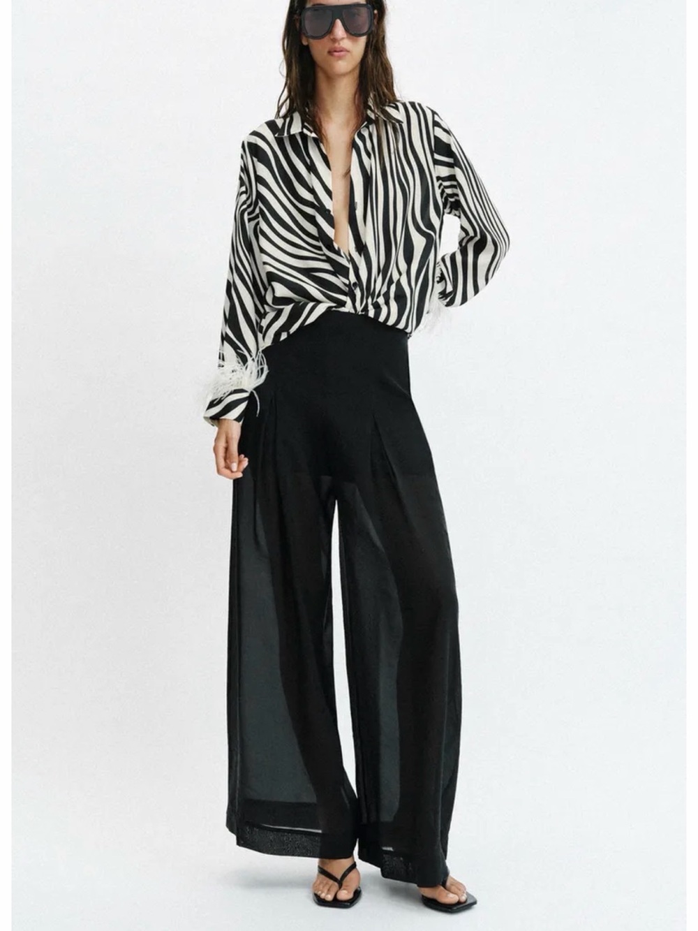 Zara Sheer linen pants